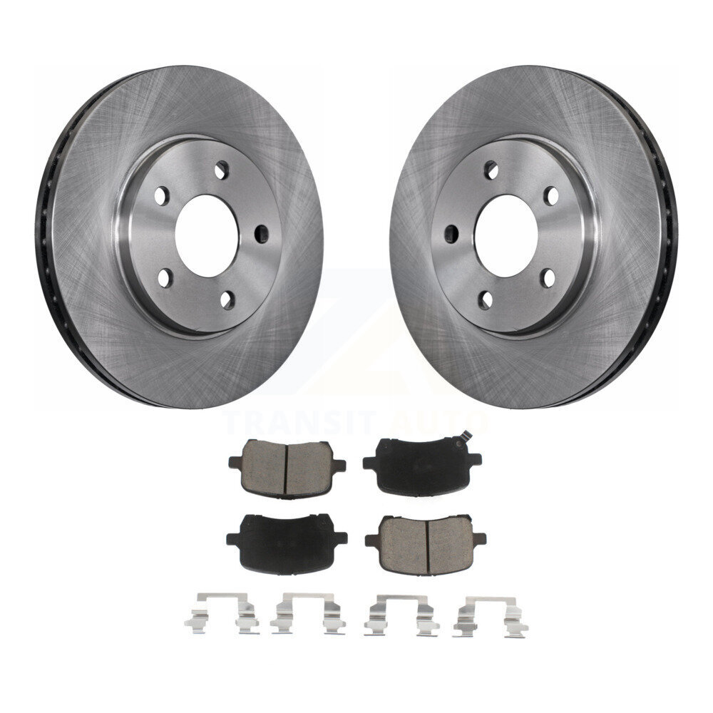 Front Disc Brake Rotors And Ceramic Pads Kit For Chevrolet Malibu K8C-100454