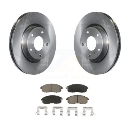 Front Disc Brake Rotors And Ceramic Pads Kit For INFINITI G35 Nissan 350Z K8C-100466