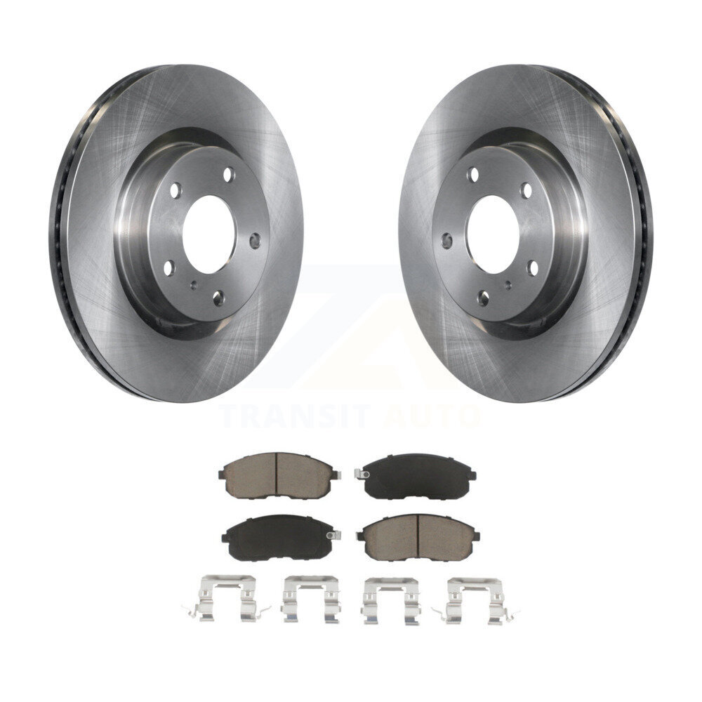 Front Disc Brake Rotors And Ceramic Pads Kit For INFINITI G35 Nissan 350Z K8C-100466