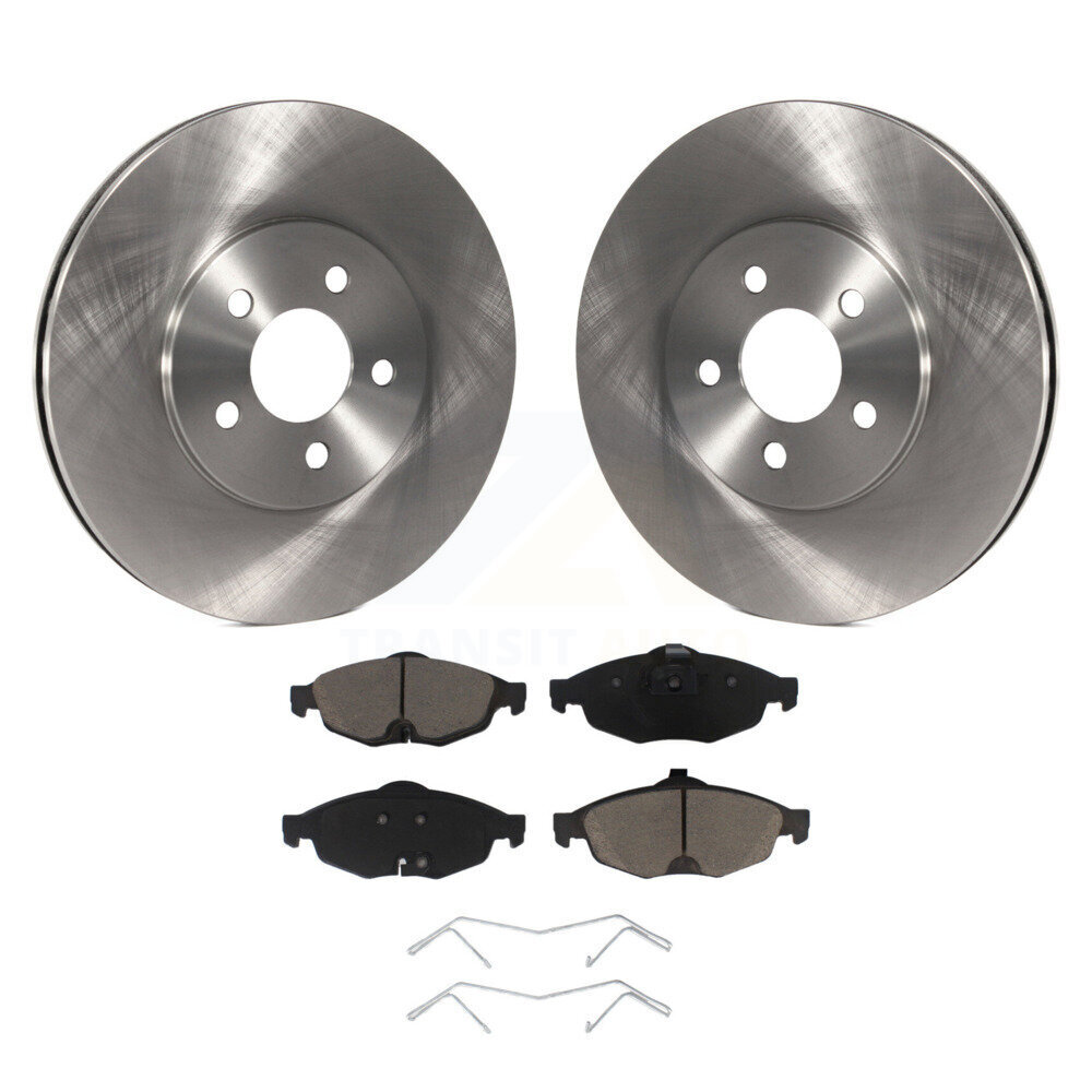 Front Disc Brake Rotors And Ceramic Pads Kit For Chrysler Sebring Dodge Stratus K8C-100467