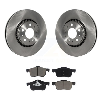 Front Disc Brake Rotors And Ceramic Pads Kit For Volvo S60 XC70 V70 S80 K8C-100480