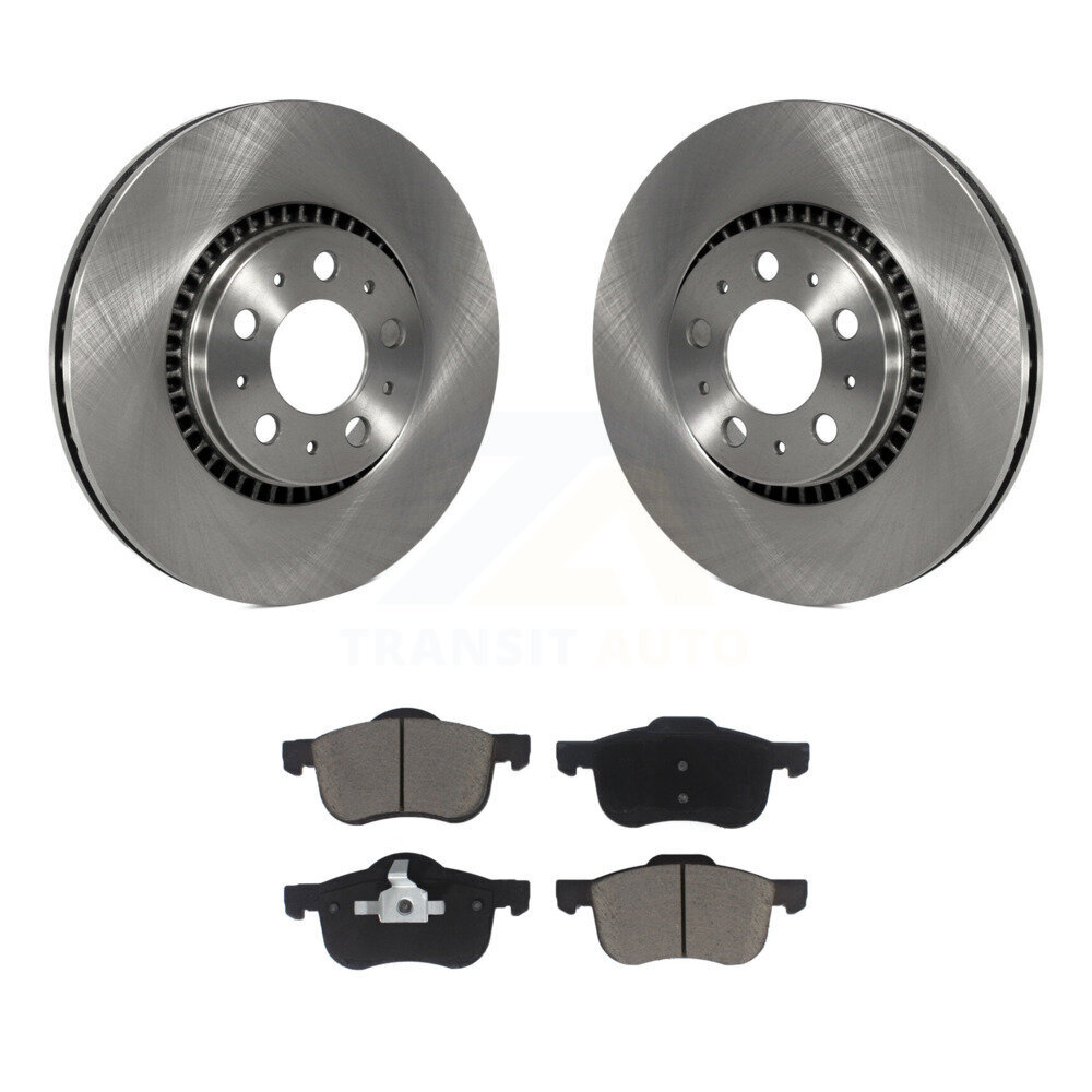 Front Disc Brake Rotors And Ceramic Pads Kit For Volvo S60 XC70 V70 S80 K8C-100480