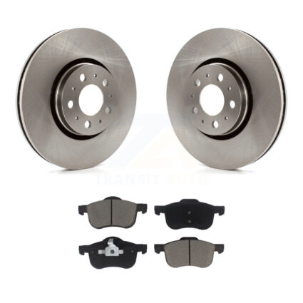 Front Disc Brake Rotor Ceramic Pad Kit For 2008 Volvo S60 With 316mm Diameter K8C-100483