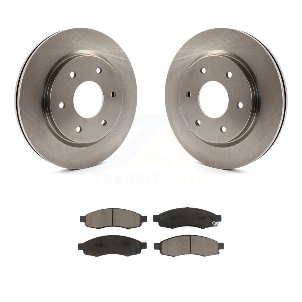 Front Disc Brake Rotors And Ceramic Pads Kit For Nissan TITAN INFINITI QX56 Armada K8C-100486