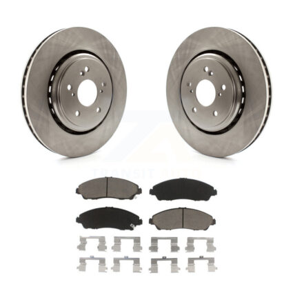 Front Disc Brake Rotors And Ceramic Pads Kit For 2014-2016 Acura MDX K8C-100497