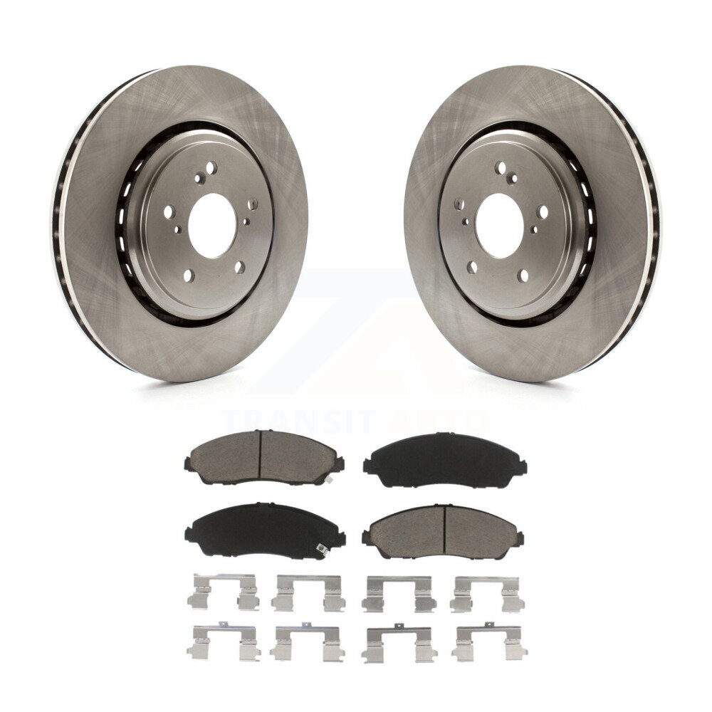 Front Disc Brake Rotors And Ceramic Pads Kit For 2014-2016 Acura MDX K8C-100497