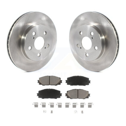 Front Disc Brake Rotors And Ceramic Pads Kit For Toyota Corolla Prius Prime AWD-e K8C-100498
