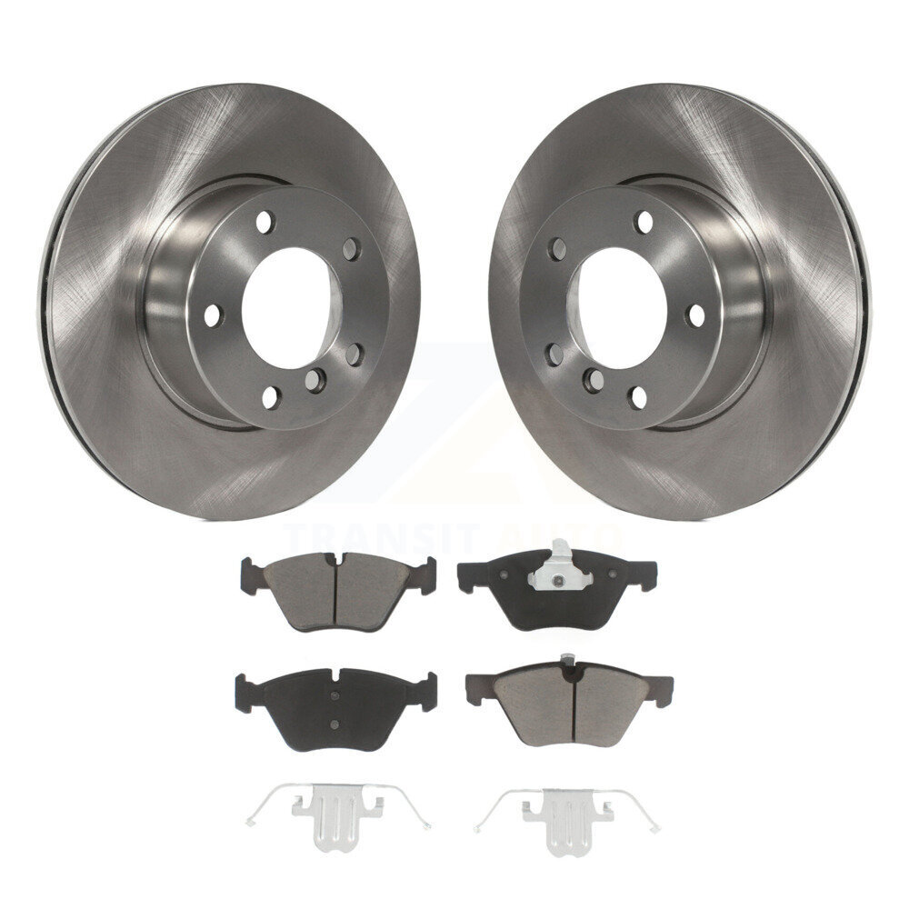 Front Disc Brake Rotors And Ceramic Pads Kit For BMW 528i 525i K8C-100501