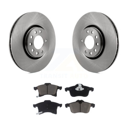 Front Disc Brake Rotors And Ceramic Pads Kit For 2008-2009 Saturn Astra K8C-100513