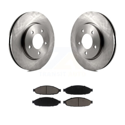 Front Disc Brake Rotors And Ceramic Pads Kit For 2004-2008 Chrysler Pacifica K8C-100526