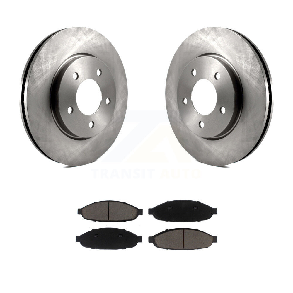 Front Disc Brake Rotors And Ceramic Pads Kit For 2004-2008 Chrysler Pacifica K8C-100526