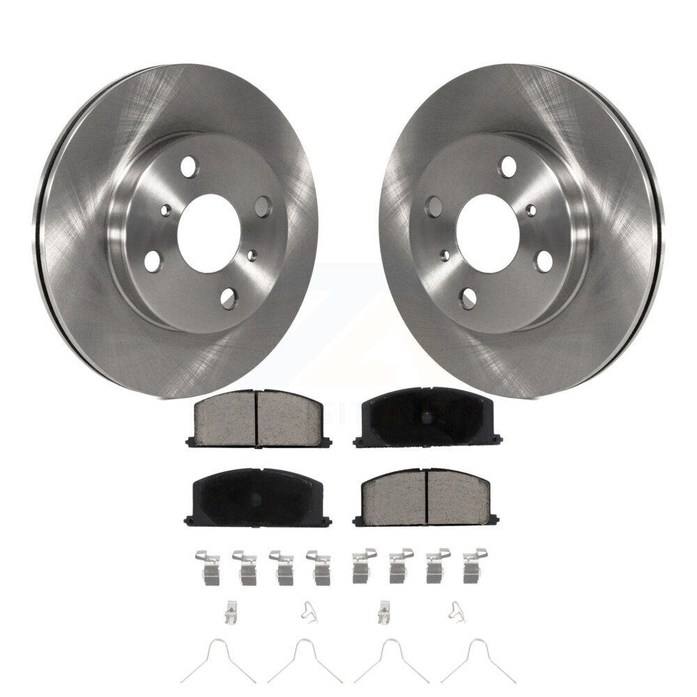 Front Disc Brake Rotors And Ceramic Pads Kit For Toyota Tercel Paseo K8C-100564