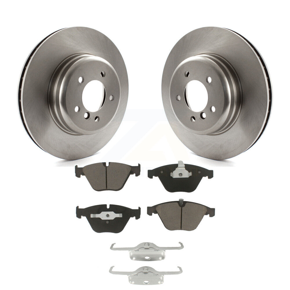 Front Disc Brake Rotors And Ceramic Pads Kit For BMW 650i 645Ci 550i 545i 535i K8C-100579