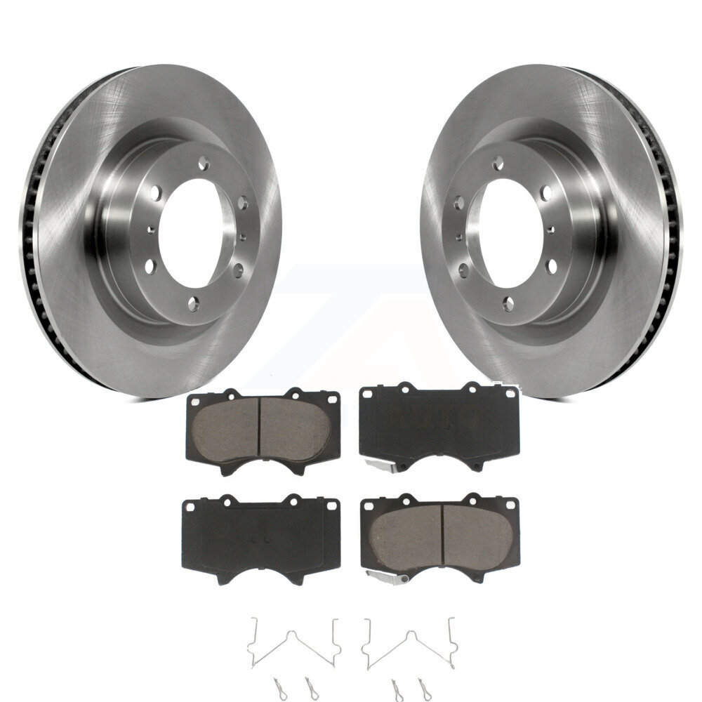 Front Disc Brake Rotors And Ceramic Pads Kit For 2010-2023 Toyota 4Runner Lexus GX460 K8C-100587