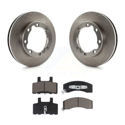 Front Disc Brake Rotors And Ceramic Pads Kit For Dodge Ram 2500 K3500 3500 Chevrolet GMC K8C-100591