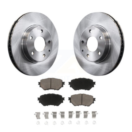 Front Disc Brake Rotors And Ceramic Pads Kit For 2014-2018 Mazda 3 Sport K8C-100592