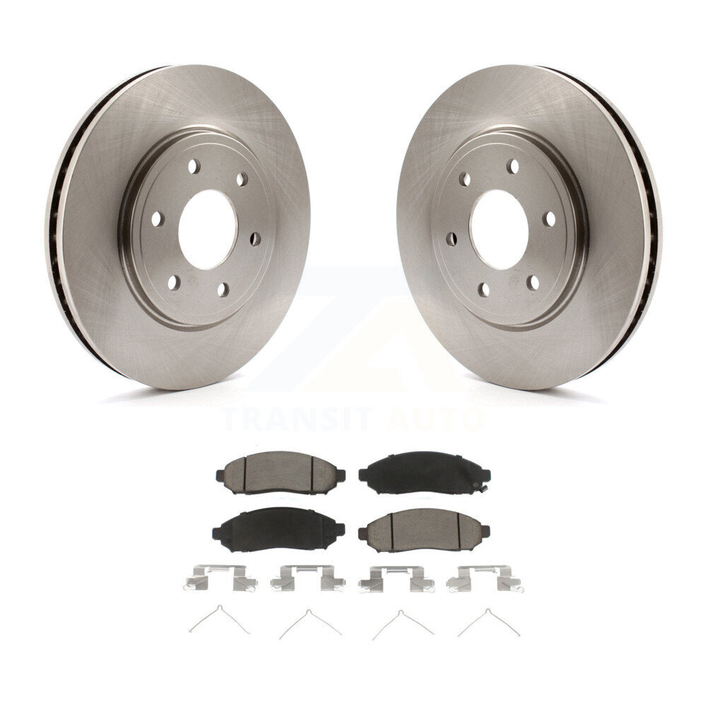 Front Disc Brake Rotors And Ceramic Pads Kit For Nissan Frontier Suzuki Equator K8C-100598