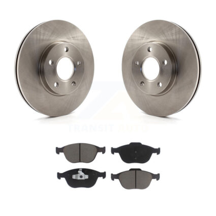 Front Disc Brake Rotors And Ceramic Pads Kit For 2010-2013 Ford Transit Connect K8C-100599