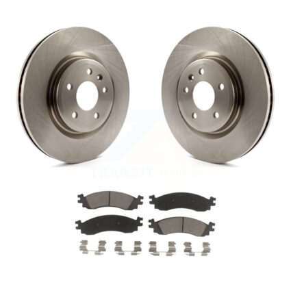 Front Disc Brake Rotors And Ceramic Pads Kit For 2010-2012 Ford Taurus SHO K8C-100601