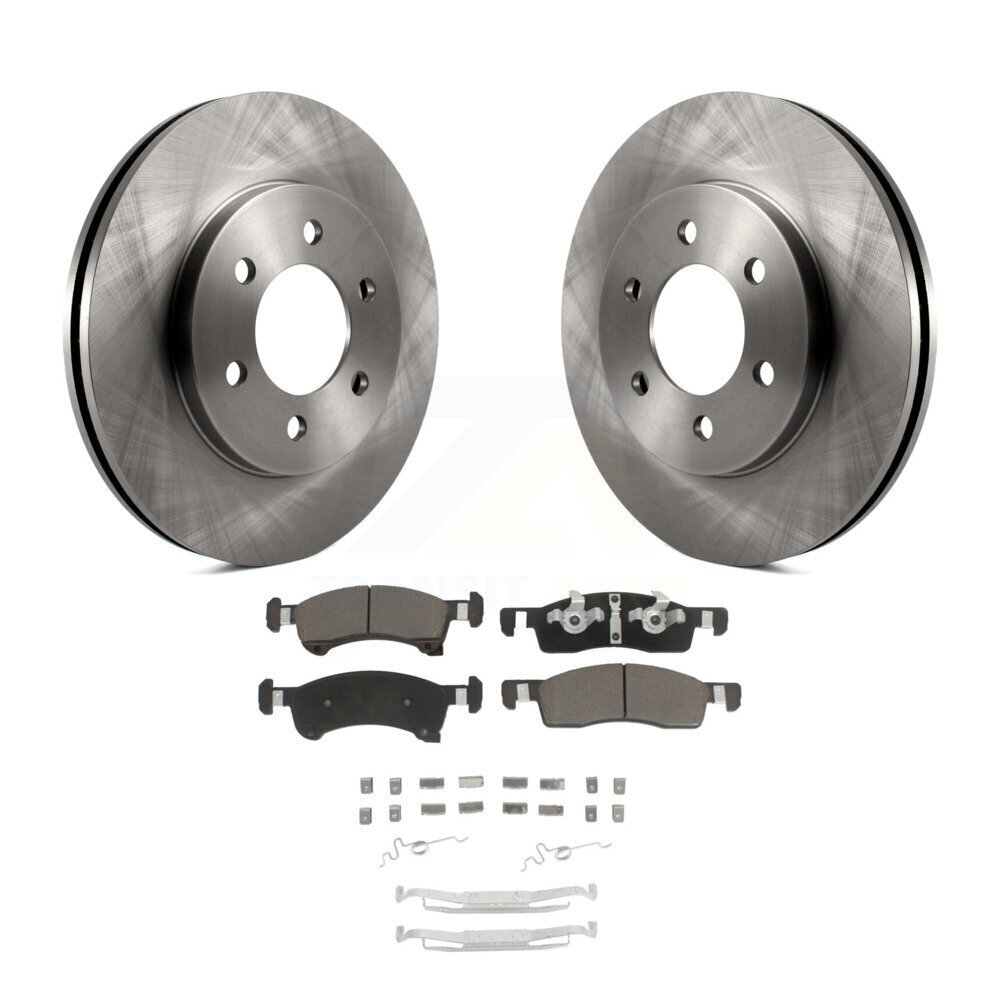 Front Disc Brake Rotors And Ceramic Pads Kit For Ford Expedition Lincoln Navigator K8C-100602
