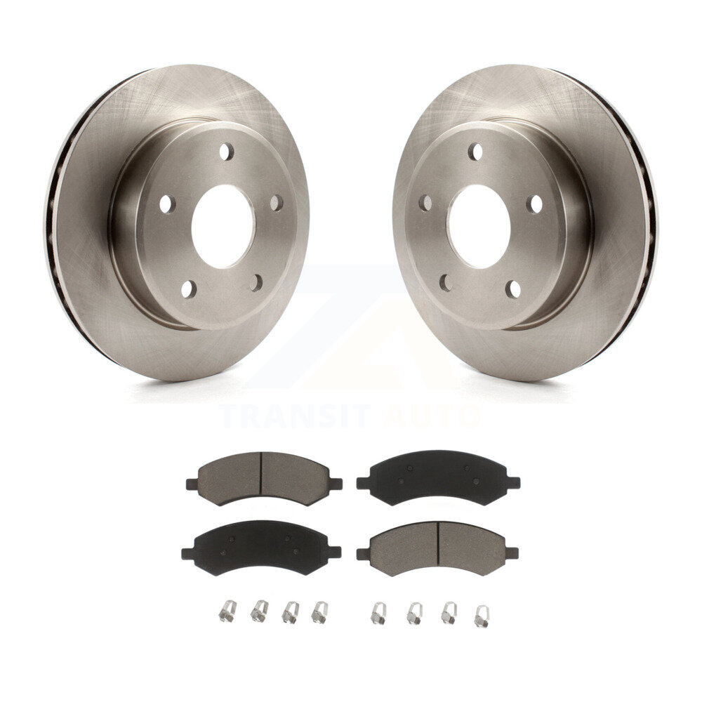 Front Disc Brake Rotors And Ceramic Pads Kit For Dakota Dodge Ram Mitsubishi Raider K8C-100605