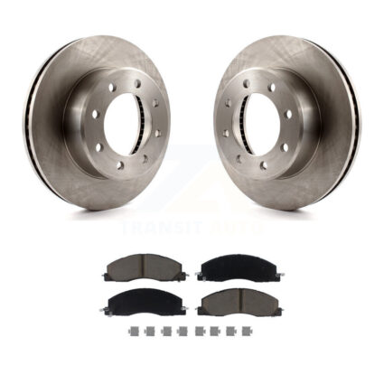 Front Disc Brake Rotors And Ceramic Pads Kit For Ram 3500 2500 1500 Dodge K8C-100608