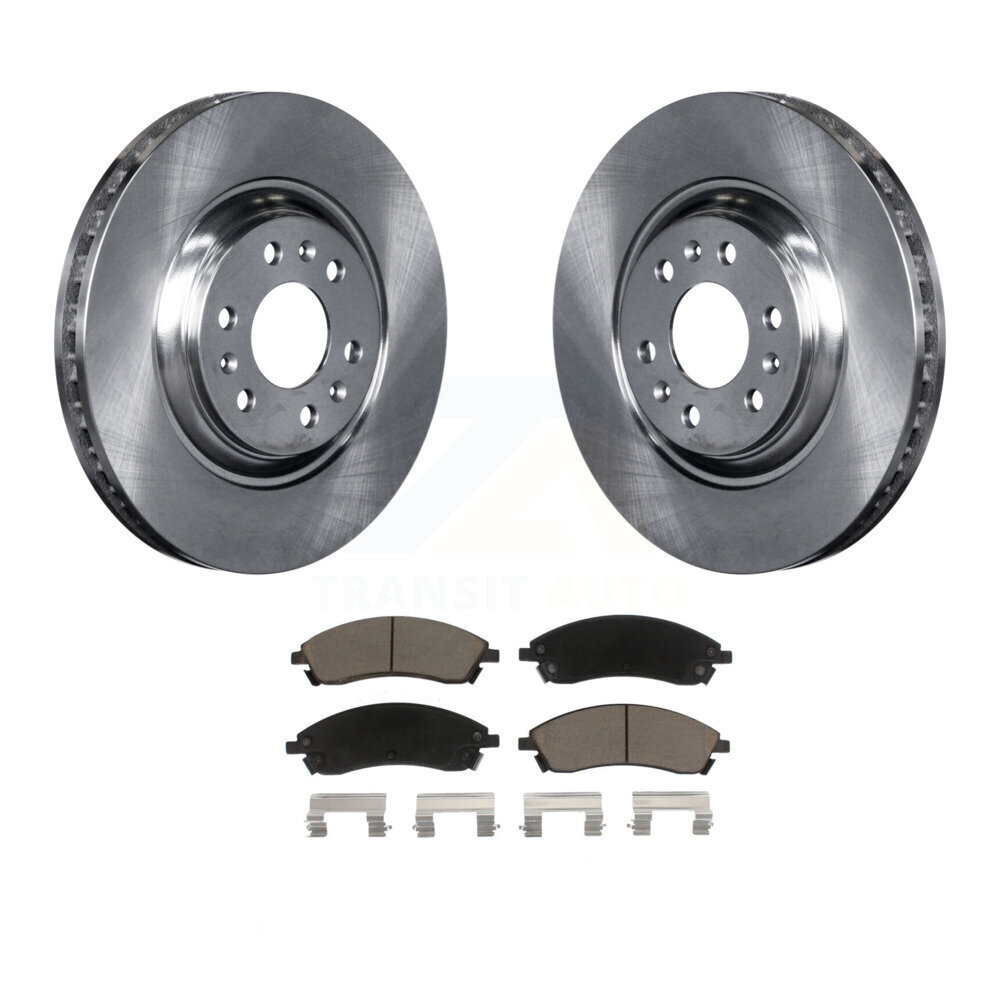 Front Disc Brake Rotors And Ceramic Pads Kit For 2004-2009 Cadillac SRX K8C-100649