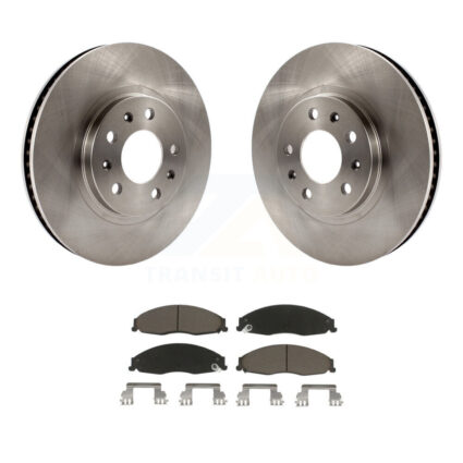 Front Disc Brake Rotors And Ceramic Pads Kit For Cadillac CTS With Standard Suspension K8C-100651