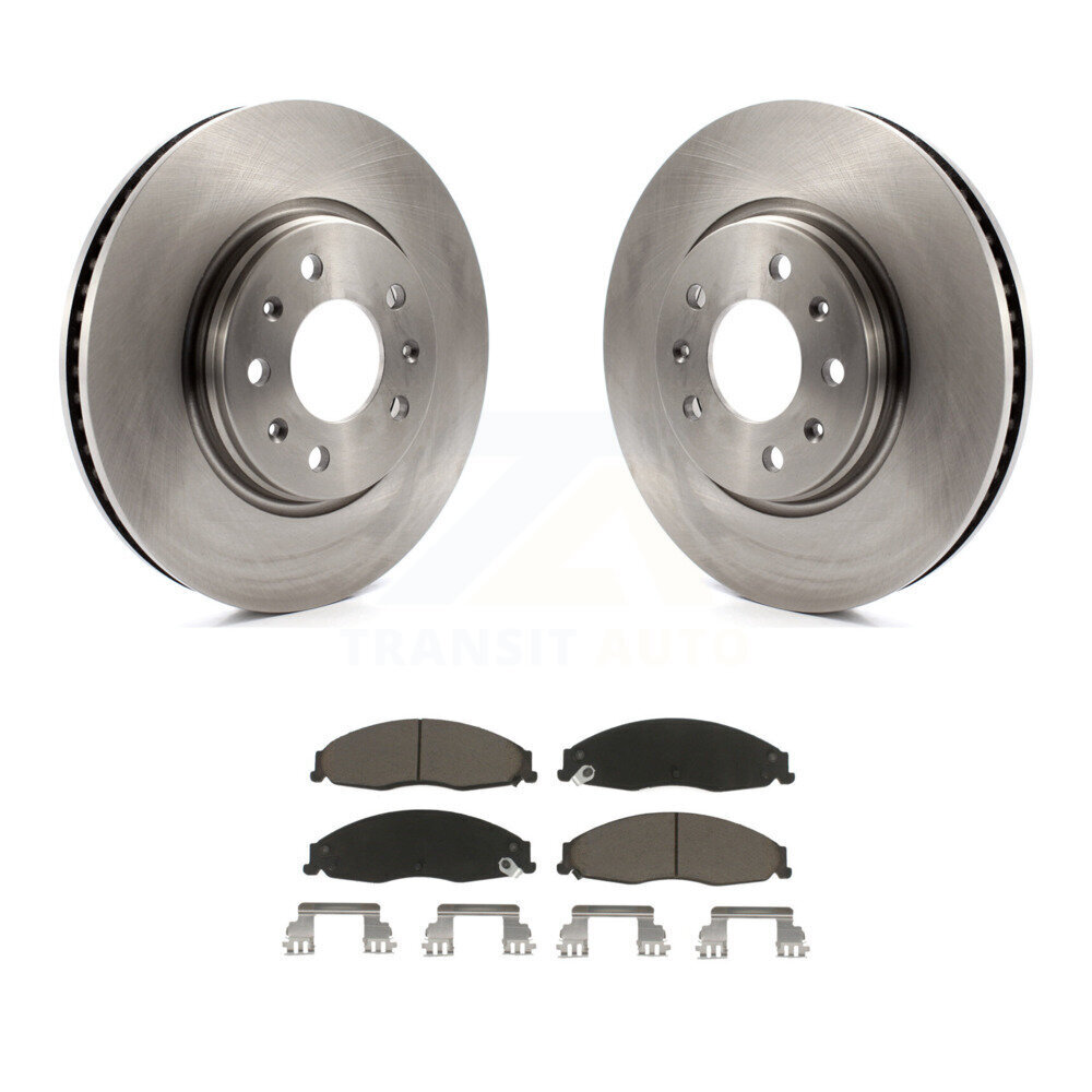 Front Disc Brake Rotors And Ceramic Pads Kit For Cadillac CTS STS K8C-100652