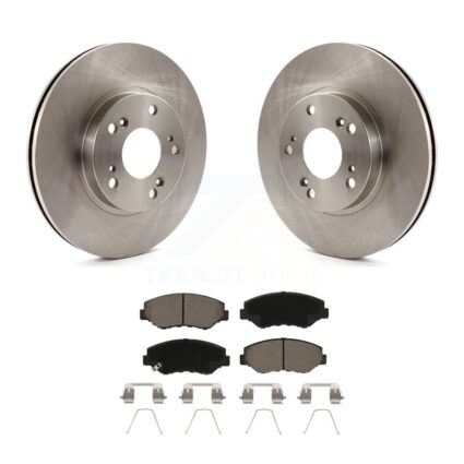 Front Disc Brake Rotors And Ceramic Pads Kit For 2002-2004 Honda CR-V K8C-100668