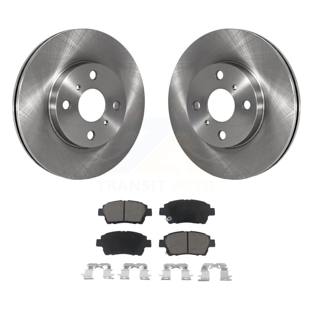 Front Disc Brake Rotors And Ceramic Pads Kit For 2004-2006 Scion xB xA K8C-100678