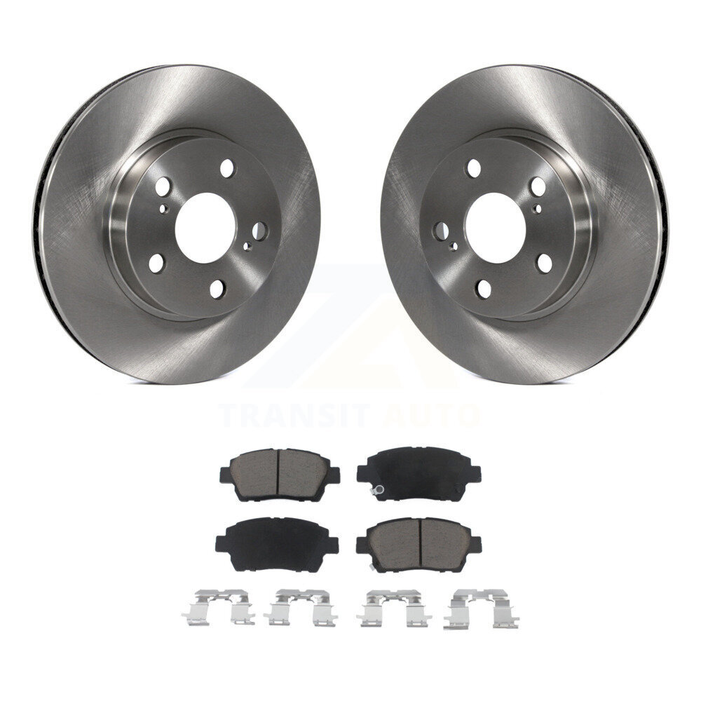 Front Disc Brake Rotors And Ceramic Pads Kit For 2004-2009 Toyota Prius K8C-100679