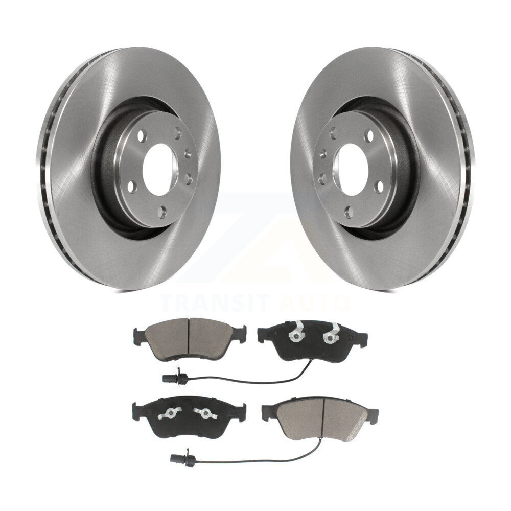Front Brake Rotors Ceramic Pad Kit For 05 Audi A8 Quattro With 321mm Diameter Rotor K8C-100706