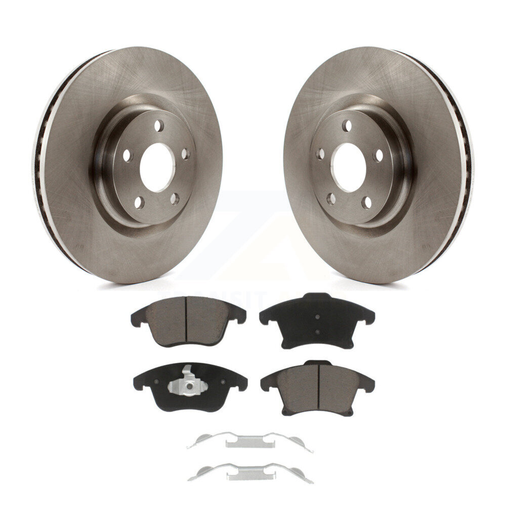 Front Brake Rotors Ceramic Pad Kit For 2019-2020 Ford Police Responder Hybrid SSV Plug-In K8C-100709
