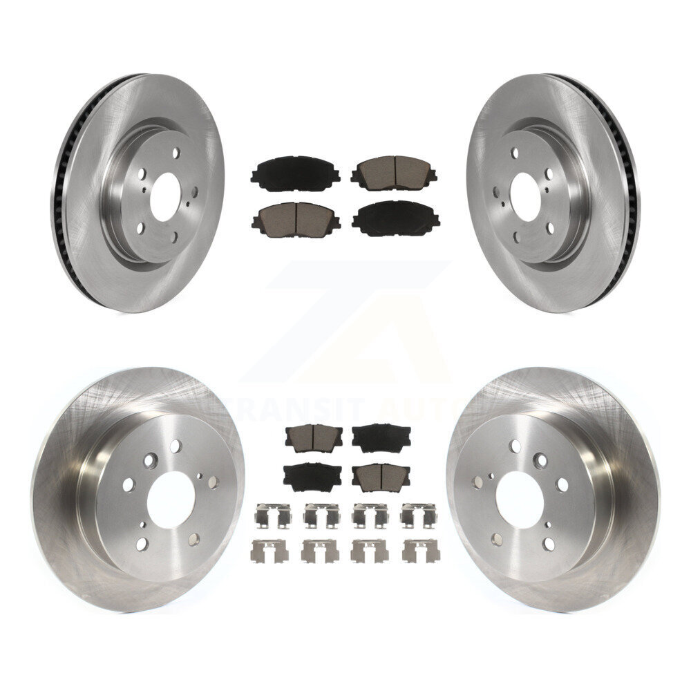 Front Rear Disc Brake Rotors And Ceramic Pads Kit For Toyota Camry K8C-100731
