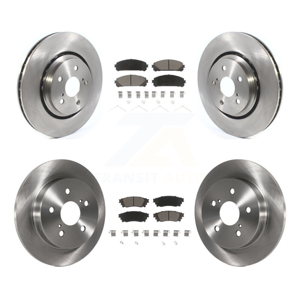 Front Rear Disc Brake Rotors And Ceramic Pads Kit For Toyota Camry Avalon TRD K8C-100732
