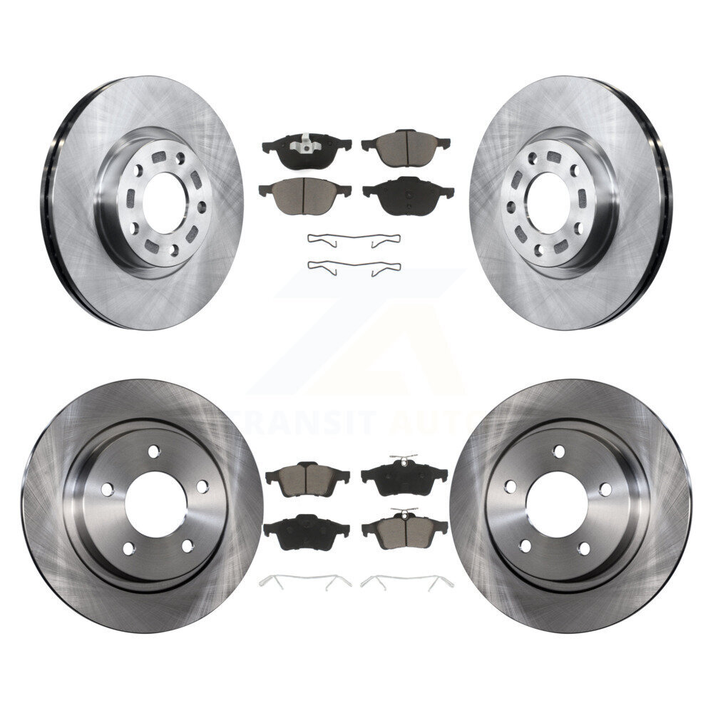 Front Rear Disc Brake Rotors And Ceramic Pads Kit For Mazda 3 Sport K8C-100746