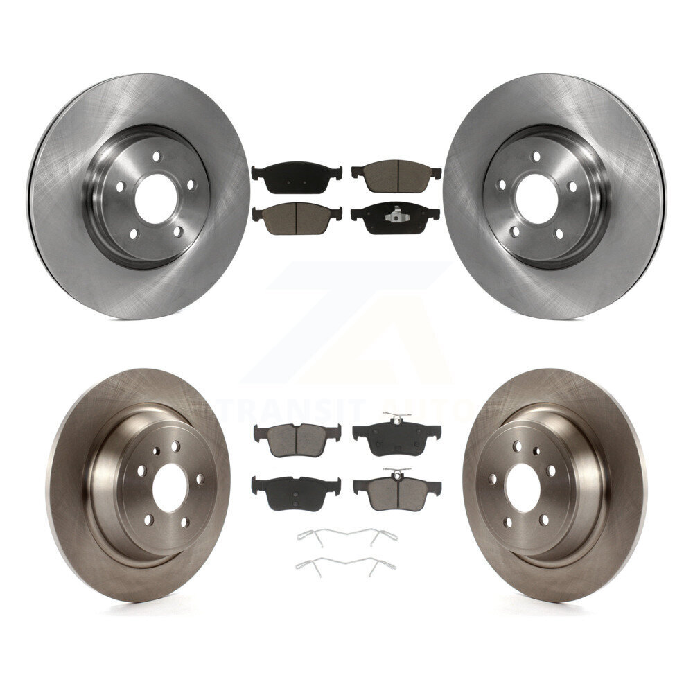 Front Rear Disc Brake Rotors And Ceramic Pads Kit For Ford Escape Lincoln MKC K8C-100757