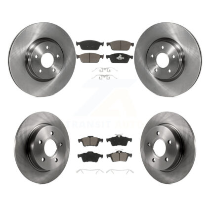 Front Rear Brake Rotor Ceramic Pad Kit For 2013-2018 Ford Focus With 320mm Diameter K8C-100758