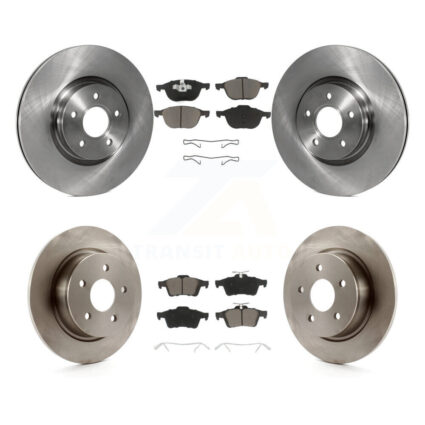 Front Rear Brake Rotors & Ceramic Pad Kit For 2014 Ford Transit Connect 104.8″ wheel base K8C-100760