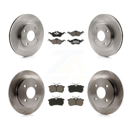Front Rear Disc Brake Rotors And Ceramic Pads Kit For Ford Focus K8C-100762