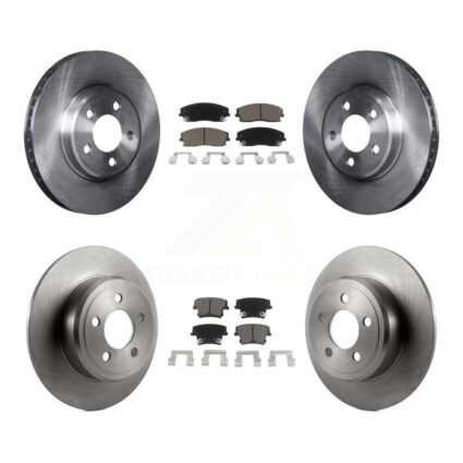 Front Rear Brake Rotor & Ceramic Pad Kit For Dodge Charger Chrysler 300 Challenger Magnum K8C-100766