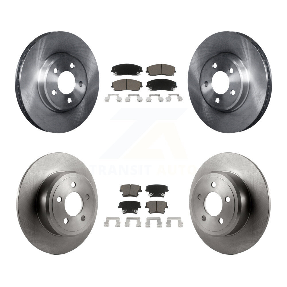 Front Rear Brake Rotor & Ceramic Pad Kit For Dodge Charger Chrysler 300 Challenger Magnum K8C-100766