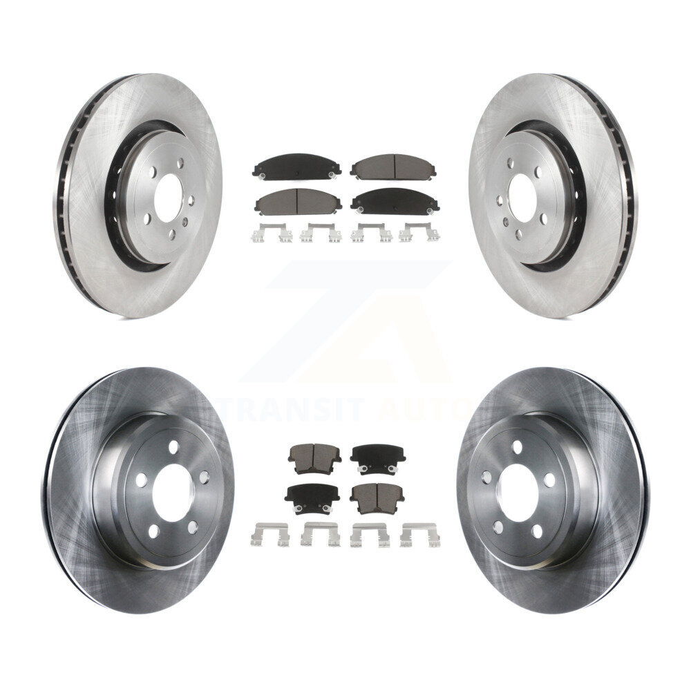 Front Rear Brake Rotors Ceramic Pad Kit For Dodge Charger With 370mm Diameter Rotor K8C-100769