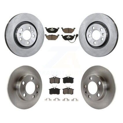 Front Rear Disc Brake Rotors And Ceramic Pads Kit For Volkswagen Jetta Golf City Beetle K8C-100776