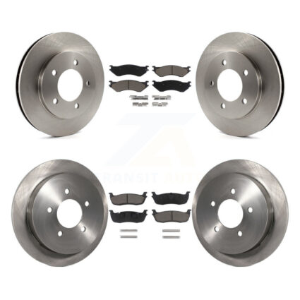 Front Rear Disc Brake Rotor And Ceramic Pad Kit For Ford Expedition Lincoln Navigator 4WD K8C-100788