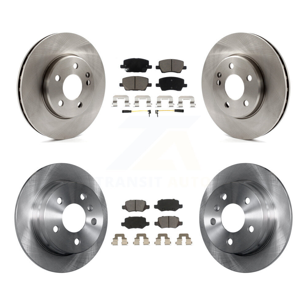 Front Rear Disc Brake Rotors And Ceramic Pads Kit For 2006-2011 Mercedes-Benz B200 K8C-100795