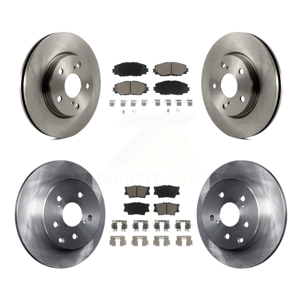 Front Rear Disc Brake Rotors And Ceramic Pads Kit For Toyota RAV4 Lexus HS250h K8C-100810