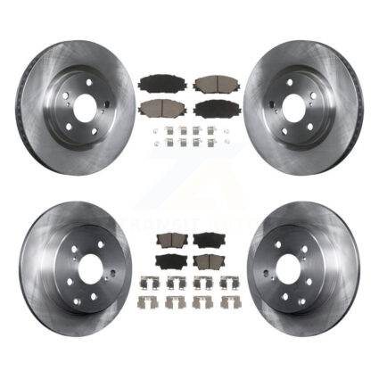 Front Rear Disc Brake Rotors And Ceramic Pads Kit For Toyota RAV4 K8C-100811