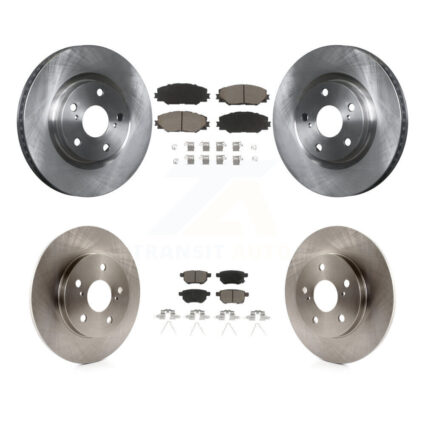 Front Rear Brake Rotors & Ceramic Pad Kit For Toyota Matrix Pontiac Vibe Corolla iM Scion K8C-100815